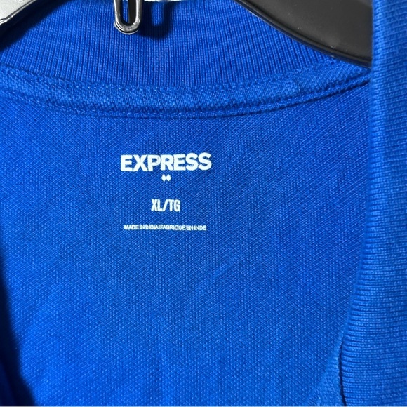 Express Men Royal Blue Casual Polo Shirt Short Sleeve size XL. - Picture 5 of 8
